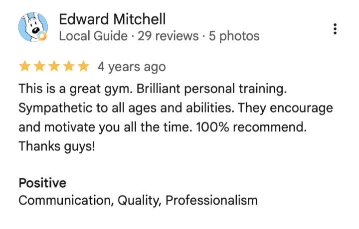 MeTime Fitness member review 4
