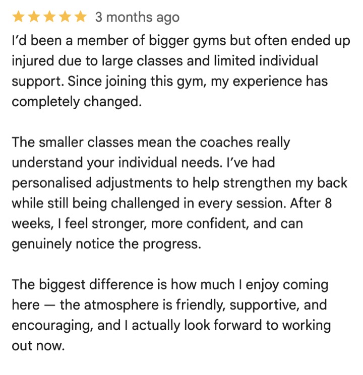 MeTime Fitness member review 9